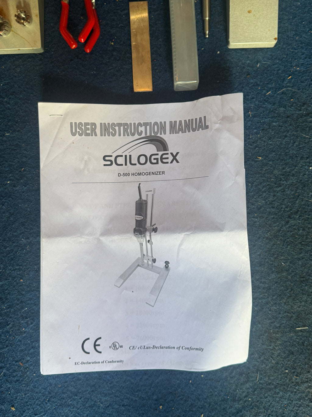 Scilogex D500 Homogenizer cartridge filler